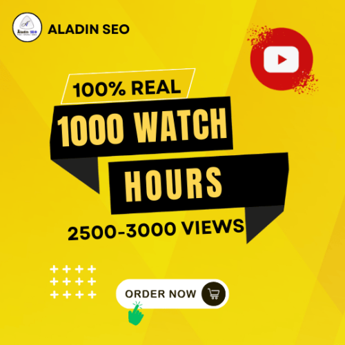 Buy 1000 Youtube Watch Hours